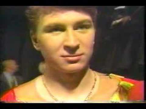 Alexei Yagudin 1999 World Pro - interview after win