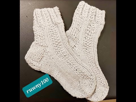 966**⛄ Muster für Socken Loop Handschuhe in Runden stricken*Tutorial Handarbeit