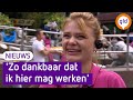 Oekraïners aan het werk in pretpark Julianatoren