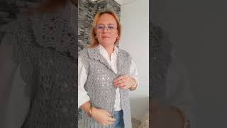 Download lagu If you want to knit a shirt collar vest, it's online now 😉 #explore #crochet #knittig mp3