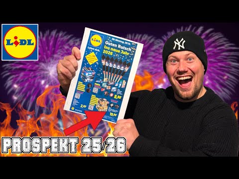 Lidl FEUERWERK Prospekt Vorstellung 2025/2026 | Alle Produkte 🔥🎆