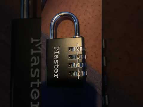 Reset or change the code on combination padlock.