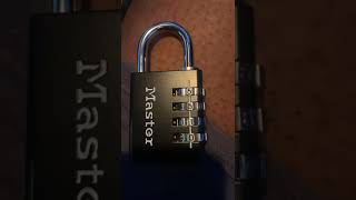 Reset or change the code on combination padlock.