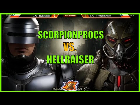 SCORPIONPROCS VS HELLRAISER -  KABAL VS SUB ZERO, ROBOCOP - HADOUKEN DOJO GAMER TOURNAMENT MK11