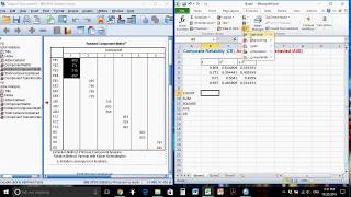 Calculate Composite Reliability (CR) and Average Variance Extracted (AVE) using SPSS and Excel