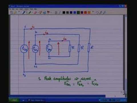 回放 - 30三相系統 (Lecture - 30 Three Phase System)