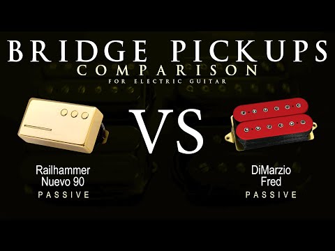 Railhammer NUEVO 90 vs DiMarzio FRED - Bridge Guitar Pickup Comparison Tone Demo