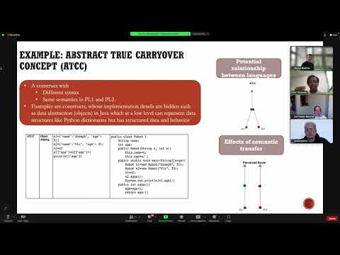 Ethel Tshukudu: Understanding conceptual transfer in students learning new programming languages.