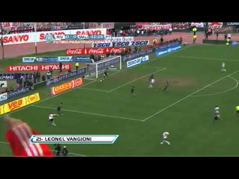Gol de Vangioni River 1-San Martín 0  Fecha 19 Torneo Final 2013