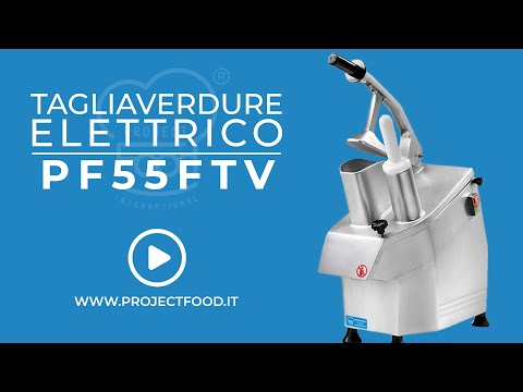 PF55FTV - Tagliaverdure elettrico monofase con kit 5 dischi Velocità 270 rpm Potenza 550 W