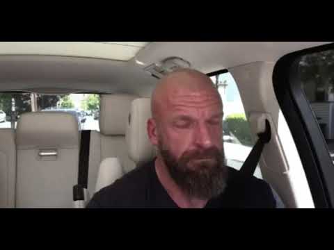 Stephanie Mcmahon and Triple H sing at an episode of Carpool Karaoke