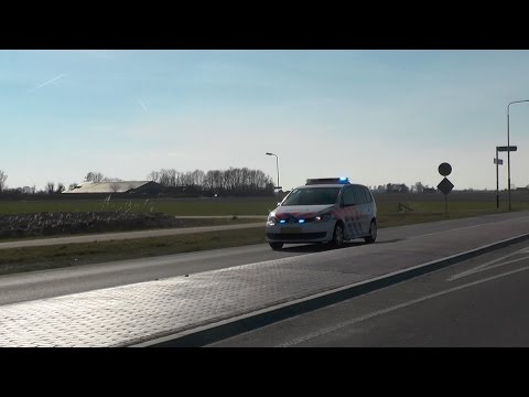 P1, Politie Noodhulp onderweg naar ongeval op de Bredyk - N357 thv Finkum