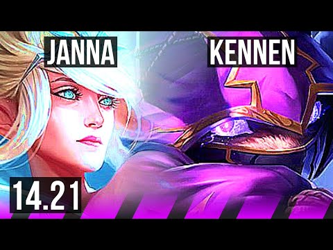 JANNA & Sivir vs KENNEN & Ezreal (SUP) | 3/1/8 | KR Master | 14.21