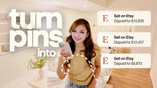 how i use pinterest to get free traffic + sales on etsy