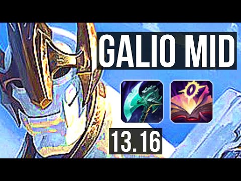 GALIO vs SWAIN (MID) | 6/0/5, 600+ games, 1.0M mastery | NA Grandmaster | 13.16