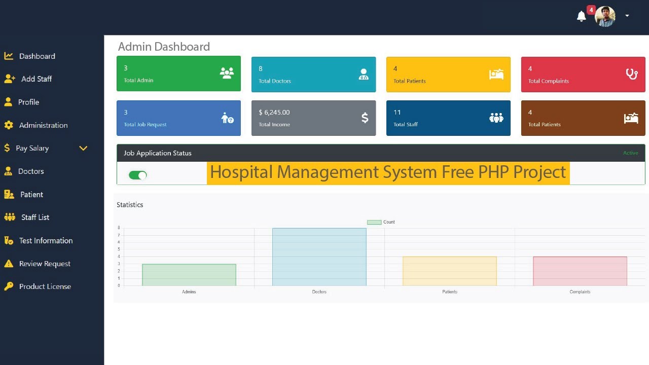 Free Complete Hospital Management system PHP Tutorial With Mysql Database