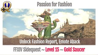 FFXIV Unlock Fashion Report, Emote Aback - Passion for Fashion - Stormblood