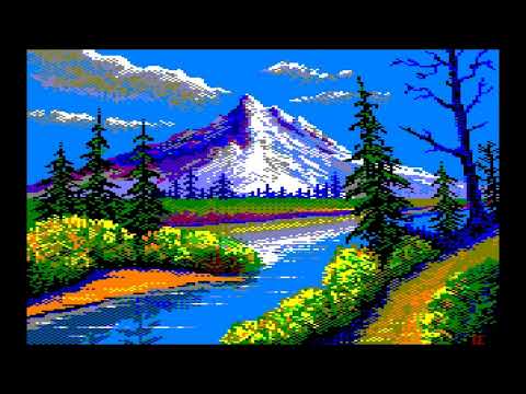 Amstrad Drawing (Bob Ross Style)