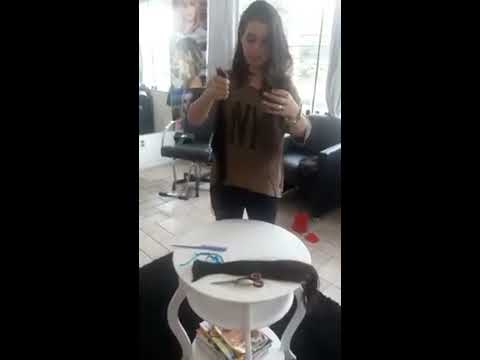 16 minutos preparando o cabelo antes da costura