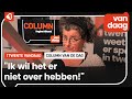 Column van de dag: Regine wil het er niet over hebben!