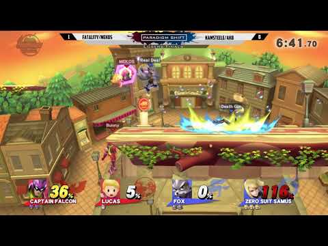 Paradigm Shift 2018 - Fatality/Mekos vs KamSteele/Ak8 - Smash 4 Doubles Losers Finals