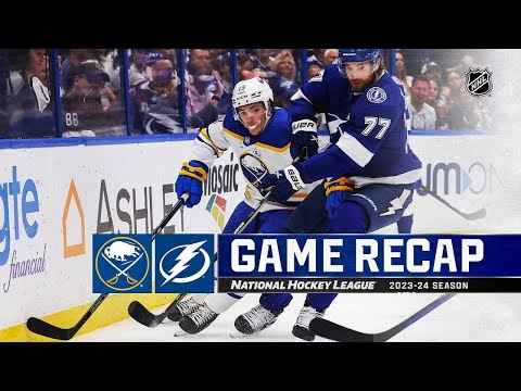 Buffalo Sabres vs Tampa Bay Lightning | April 15, 2024 | Game Highlights | NHL Regular Season