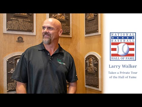 Larry Walker Tours the Baseball Hall of Fame