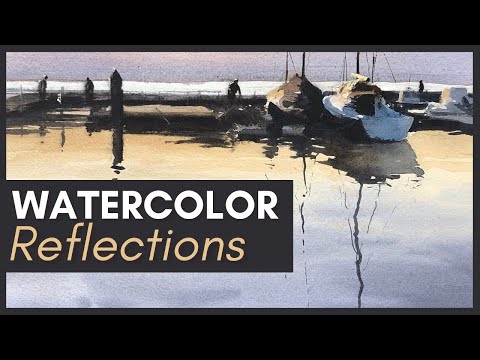 Painting Reflections in Watercolor - Three Easy Steps