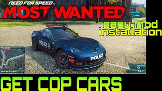 How to unlock police car/cop car in NFS Most Wanted 2012||NFS MW mods||