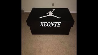 T.O Doubles All Black Jordan Box