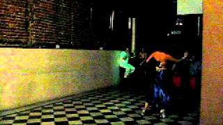 Bruno Mayo y Cintia Diaz performing Milonga at Codigo De Barra milonga (Wed night milonga)