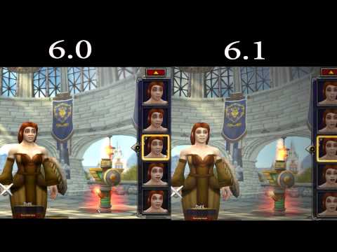 Female Dwarf Face Updates in Patch 6.1: Before and After