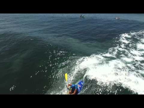Aerial view of fun waves at Hyatt Reef