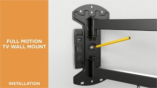 How to Install Classic Full-Motion TV Wall Mount-LPA52-443WL