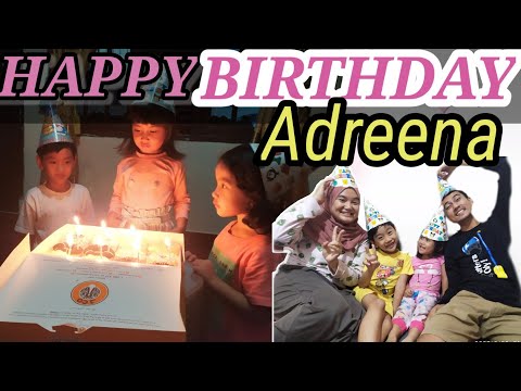 Rayain Ulang Tahun Adreena yang ke 3 di rumah #happybirthday#rayainulangtahun#stayathome
