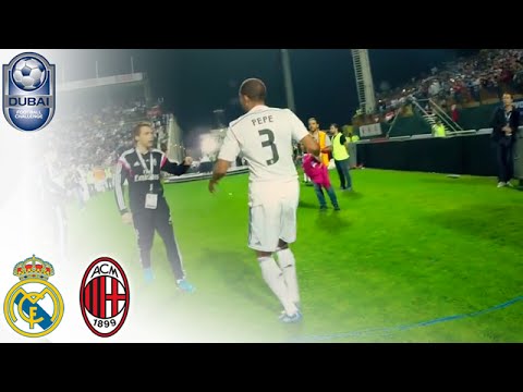 Pepe gives Real Madrid training shirt to fan | Dubai Football Challenge