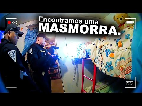 Heróis policiais salvam crianças presas em casa dos horrores