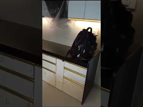 Plywood modular kitchen cupboard