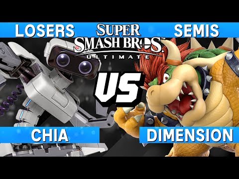 Smash Ultimate Tournament Losers Semis - Chia (ROB) vs Dimension (Bowser) - S@LT 195