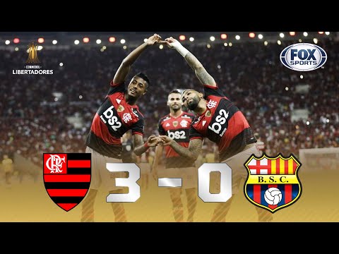 ATROPELO RUBRO-NEGRO NO MARACANÃ! Melhores momentos de Flamengo 3 x 0 Barcelona-EQU na Libertadores