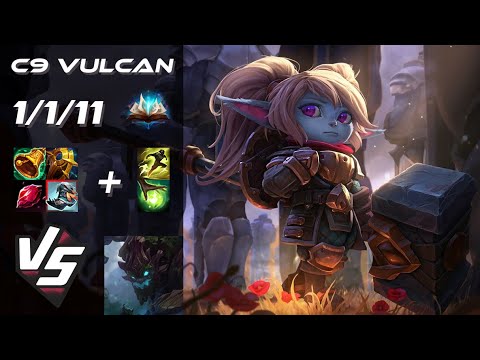 Cloud9 VULCAN SUPPORT Poppy vs Maokai - NA Grandmaster Patch 25.20