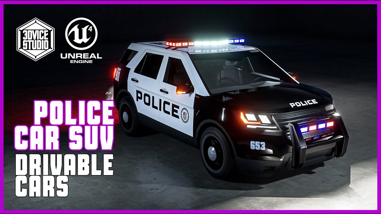 경찰차 SUV 3D 모델