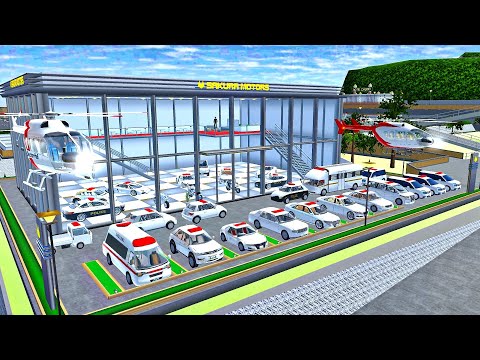BUILDING A POLICE CAR AT SAKURA MOTORS - COLLECTION ALL POLICE CARS 🚓🚔🚍