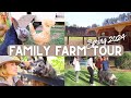 ✨NEW Family Farm + 10 Acre Homestead Tour 2024!
