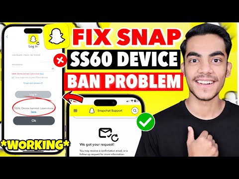 Fix Snapchat SS06 Device Banned Problem | Remove SS60 Device Ban Snapchat Login Problem