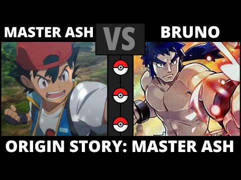 MASTER ASH vs ELITE 4 BRUNO |  Origin Story: Master Ash - Chapter 11 | #muniVERSUS