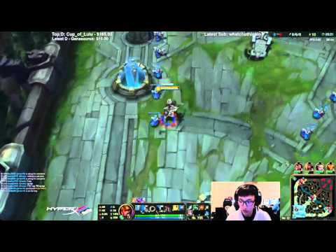 InsanityXXX - Sick Graves 1vs2 Play ft Doublelift - League of Legends