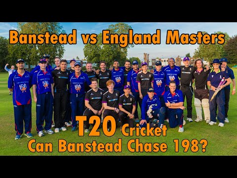 High Scoring T20 Cricket - Banstead vs England Masters - Featuring Century from a Banstead Player