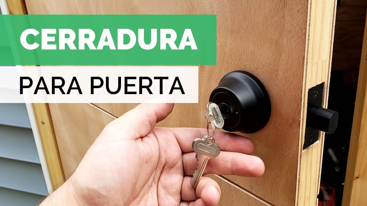 CÓMO INSTALAR CERRADURA DE PUERTA - FÁCIL Y RÁPIDO | Paso Sustentable