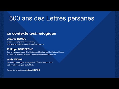 300 ans des Lettres Persanes - Le contexte technologique